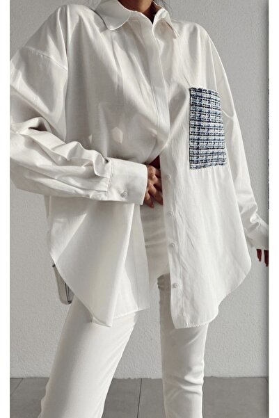 Miss Beyoğlu Cămașă Moscow At cu model supradimensionat pentru femei