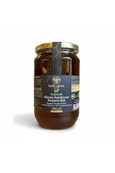 Ballivane Artvin Borçka Organik Süzme Karakovan Kestane Balı 1kg