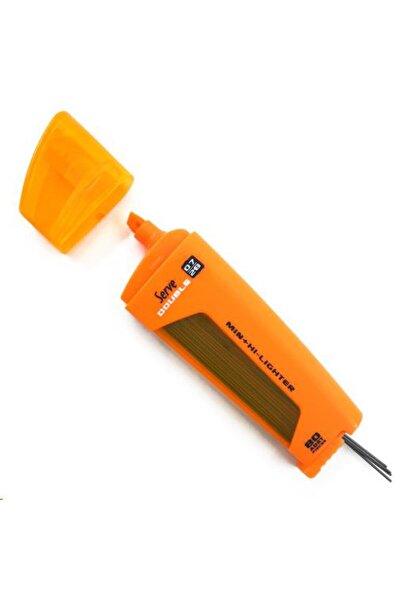 Serve Double 0.7 Mm Min Fosforlu Kalem Turuncu