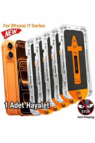 Nexiva iPhone 17 Pro Max HAYALET Kendinden Aparatlı 9H Kırılmaz Cam Ekran Kor...