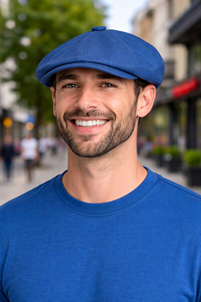 PaminBags Aksesuar قبعة بيكي بليندرز من بيكهام مكونة من كتان قطع رقم UN0075