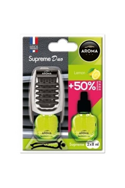 Aromacar Odorizant auto Aroma Car Supreme Lemon + reumplere
