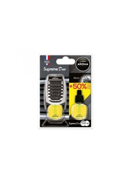 Aromacar Odorizant auto cu reumplere Car Supreme Slim, Negru