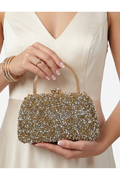 Çanta Trend Κρυστάλλινη χύμα χρυσή πέτρα Scholarship γυναικεία βραδινή τσάντα...