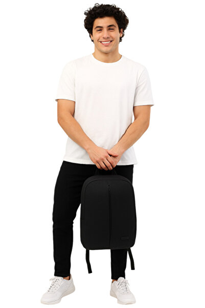 Çantachım Laptop Bag Si 15.6 Inch Waterproof Backpack Black