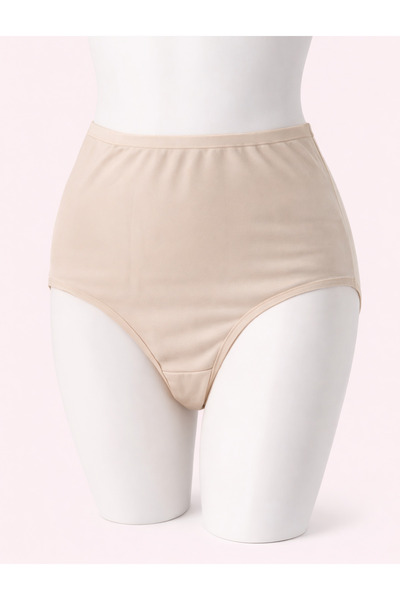 Dorya Toparlayıcı Kadın Pamuklu Penye önü çift kat yüksek bel penye külot