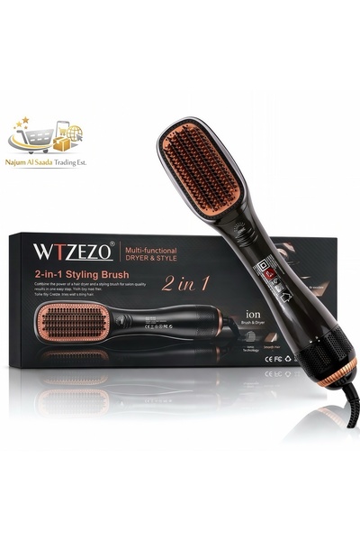 Generic جهاز تصفيف الشعر الاحترافي WTZEZO بقوة 1200 واط، جهاز تصفيف الشعر ومج...
