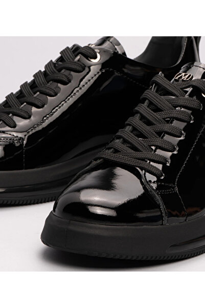 MARCOMEN Men's Leather Patent Leather Casual Shoes 152171 - Black - 41