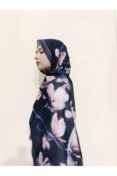 Esima Butik Magnolia Pattern Cotton Shawl