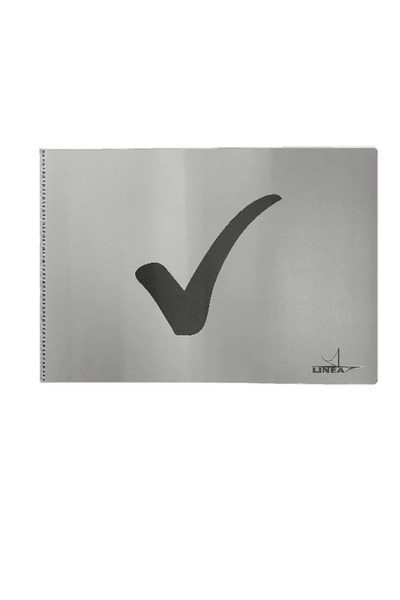 Linea 35x50 cm Gri PP Kapak Spiralli 30 Yapraklı 120 gr Resim Defteri