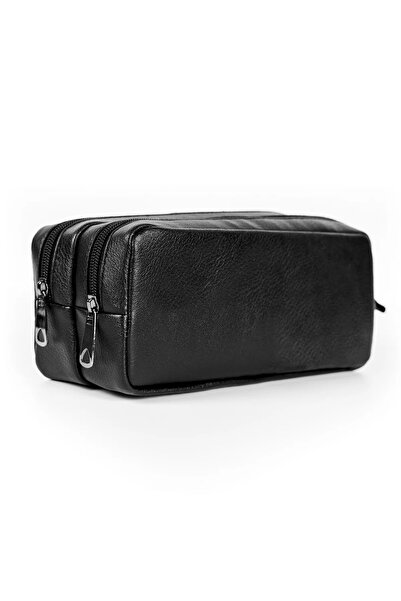 Gözde Proje مقلمة من الجلد الصناعي ذات عينين باللون الأسود