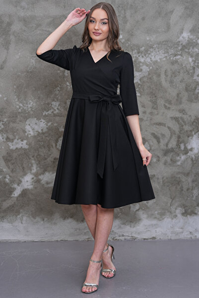 MAG FASHİON فستان سهرة أسود بأكمام من تروفاكار، فستان التخرج، تنورة قصة بشكل ...