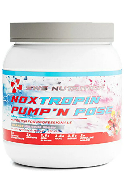 Swiss Nutrition Noxtropin Pump'N Pose Preworkout Portakal Hibiskus 450 gr 30 ...