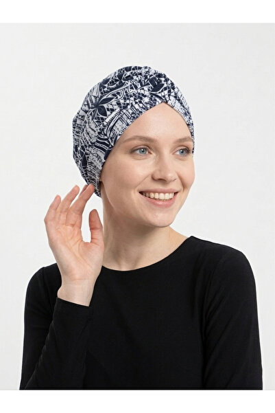 elysianfidan Moonlight Flowers Patterned Cross and Band Detailed Lined Ready-...