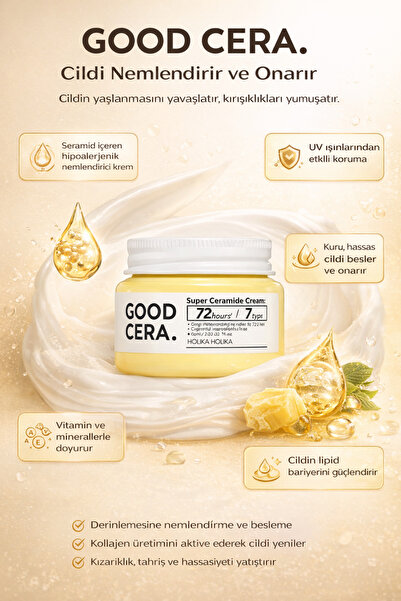 Holika Holika Good Cera Super Ceramide Cream 60ml - Nemlendirici Ve Onarıcı Krem