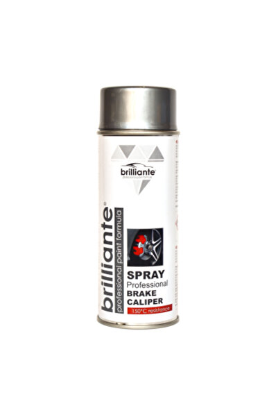 BRILLIANTE Vopsea spray etriere de frână argintiu (RAL 9006) 400ml strălucitor