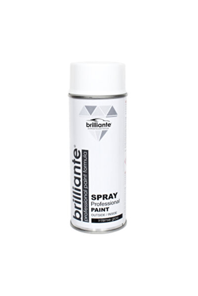 BRILLIANTE Vopsea spray Alb Clasic Lucios (RAL 9003) 400 ml Alb