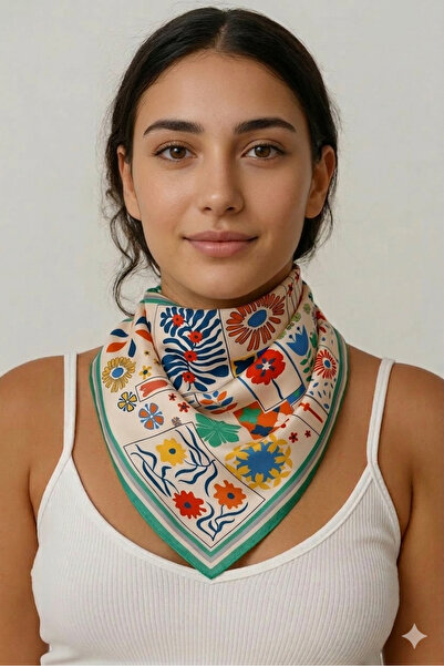 Mavi Masal Φουλάρι με μοτίβο λουλουδιών Masalscarf