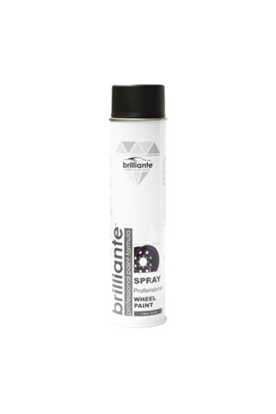 BRILLIANTE Vopsea spray pentru jante, negru mat, 600 ml, negru