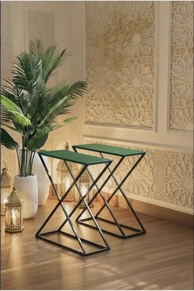 Generic صياني تقديم ( طاولتين تقديم) 80*60*30