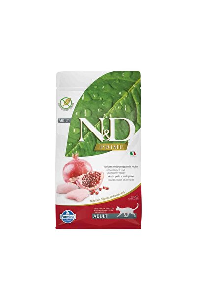 N&D Tahılsız Tavuklu Narlı Yetişkin Kedi Maması 1,5 kg