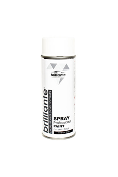 BRILLIANTE Vopsea spray Alb Pur Mat (ral 9010), Brillante, 400ml Alb