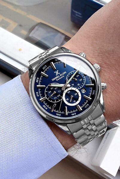 Daniel Klein Hediyelik Orijinal Erkek Kol Saati 3Atm Su Geçirmez Gümüş Renk Ç...