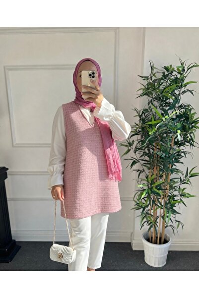 Nisa Nalbantoğlu Powder Glitter Tweed Sweater