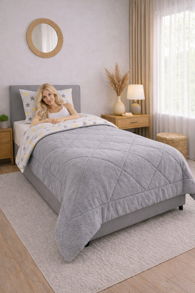 sternen glanz Set de pilota și husă de pernă pentru o persoană din bumbac Vel...