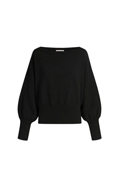 STF MODA Δημοφιλές γυναικείο ασύμμετρο πλεκτό πουλόβερ με λαιμόκοψη καγιάκ