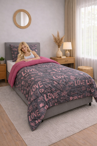 sternen glanz Set de husă de pernă și pilota pentru o persoană Wellsoft cu mo...