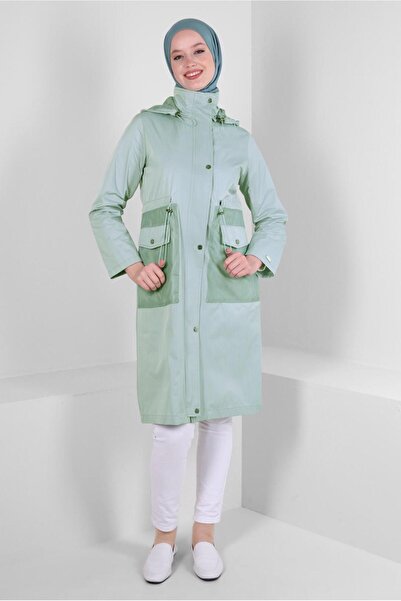 Alvina Капюшон з еластичною стрічкою на талії, тренчкот 10762