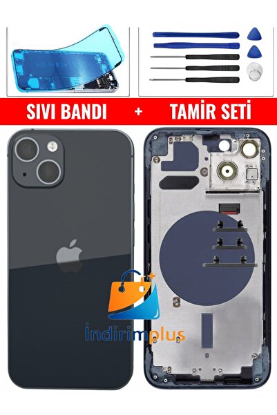indirimplus iPhone 13 Kasa Boş Kasa + Siyah RenkMontaj Seti+Sıvı Bandı Yan Dü...