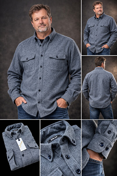 SMAK KIŞLIK, KALIN, ÇİFT CEPLİ ,RAHAT KALIP ,ODUNCU GÖMLEĞİ