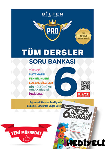 Bilfen Yayıncılık Bilfen Yayınları 6. Sınıf Tüm Dersler Soru Bankası2025+DENE...