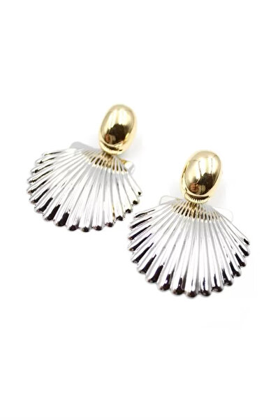 Royaleks أقراط صدف - فضية