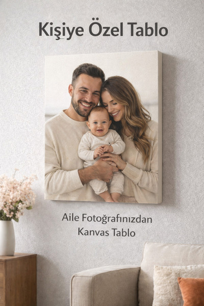Lona Sanat Kişiye Özel Fotoğraflı Kanvas Tablo 50x70 cm – Dekoratif Kişisel D...