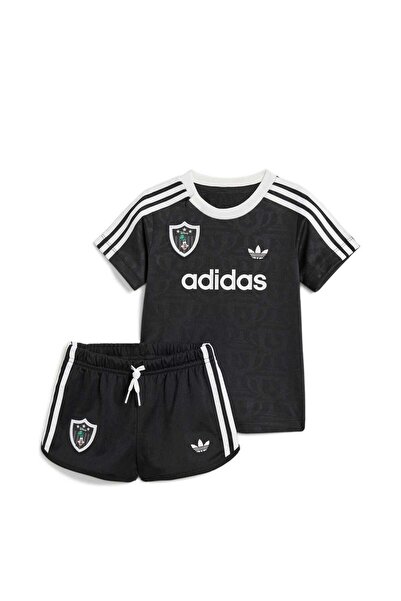 adidas طقم جيرسي رياضي للأطفال من الجنسين - طقم علوي وسفلي KC8422