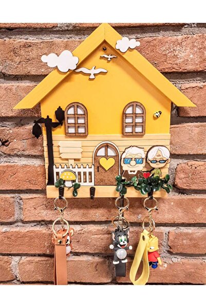 PSAcraft Duvar Anahtarlık Hediye Ahşap 27 X 27 Askı
