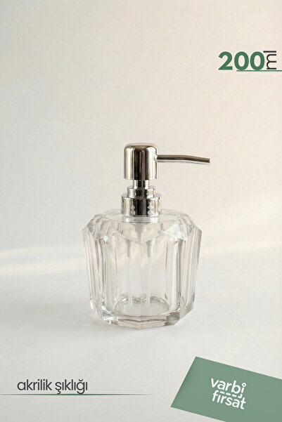 Varbifırsat Acrylic Huni Liquid Soap Dispenser 200 ml |   Modern Decorative D...