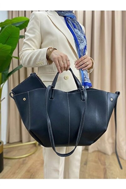 H&D COLLECTİON Geantă de mână și de umăr de dimensiuni mari cu cadou portofel