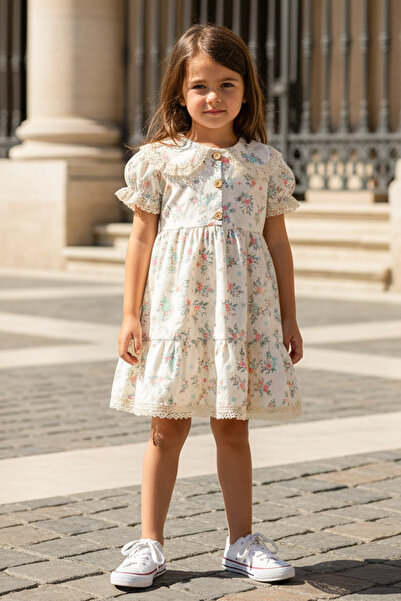 SUBU TASARIM Rochie Bej Vintage - MDVK130