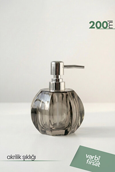 Varbifırsat Acrylic Round Liquid Soap Dispensers 200 ml |   Modern Decorative...