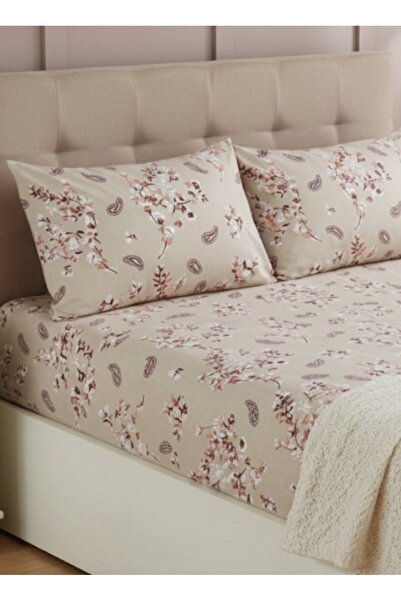 CARWEN TEKSTİL طقم ملاءات مطاطية من نسيج القطن Ranforce مزدوج