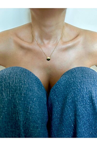 Bold Manifest Designs Pill Altın Kaplama Gümüş Kolye