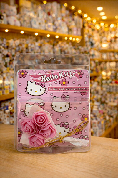 İNCİ sepette Hello kitty aynalı buket flowerss hot flowerss çiçek solmayan çi...
