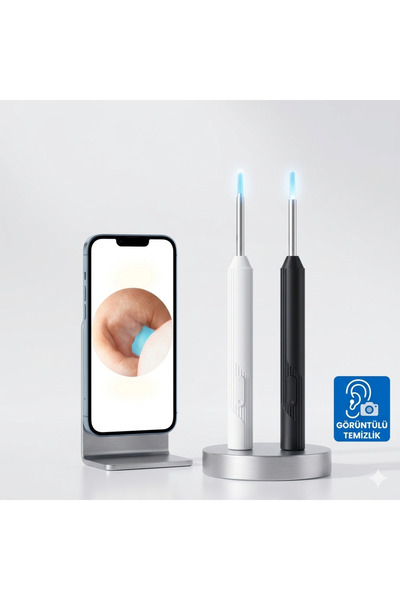 BLOOMPİCKS Akıllı Kulak Temizleme Kamerası WiFi Görüntülü Kulak Temizleyici Ş...