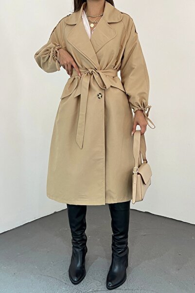 HİJABAYA Καμπαρντίνα με κορδόνια με καλυμμένες τσέπες