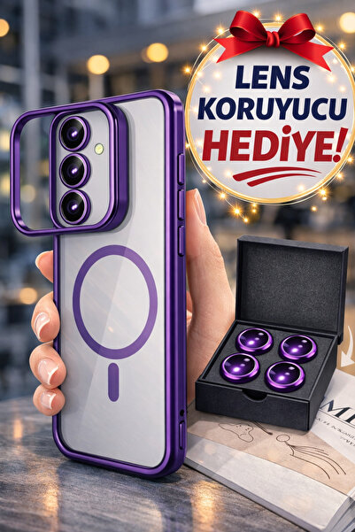 Ceponya غطاء حماية لهاتف جالاكسي A56 من إيترو مع حامل ماجسيف وحماية لعدسة الك...