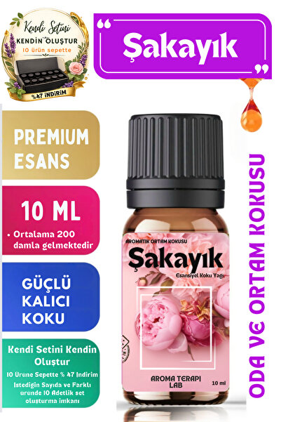 Aroma Terapi Lab Şakayık Gülü - Esansiyel Koku Yağı - Oda Ve Ortam Kokusu - A...